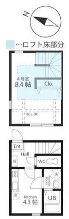 ハーミットクラブハウス富士見町Ａ号棟（仮）の物件間取画像